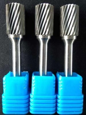 Cylinder Shape Tungsten Carbide Burrs with Single Cut or Double Cut