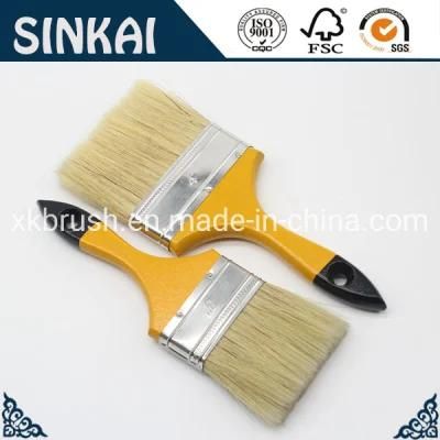 Wooden Handle Paint Brush with Bristle Mixed with Synthetic Filaments for Philippine Market