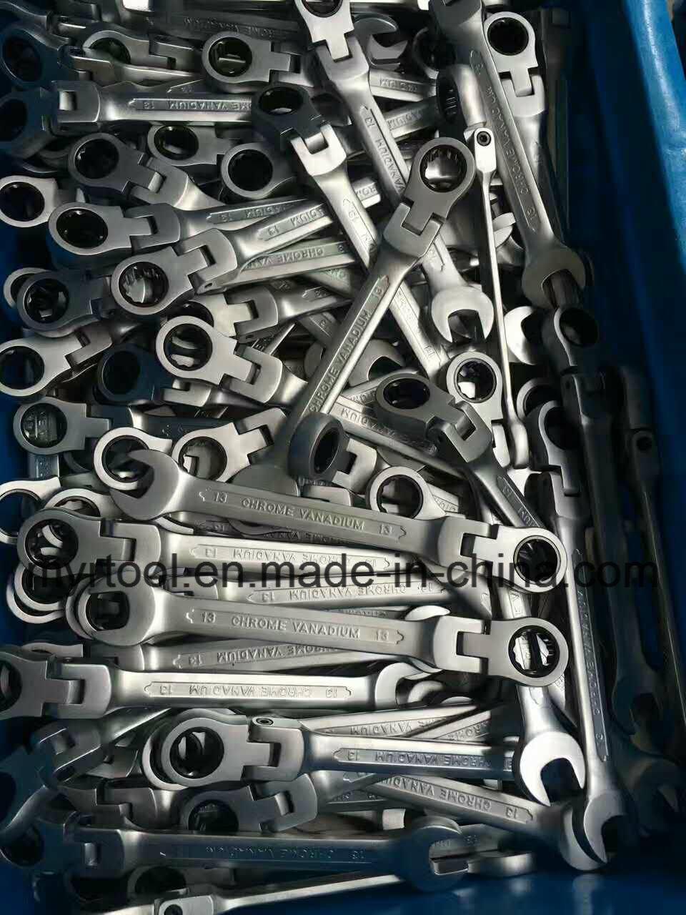 12PCS Industrial Flexible Gear Wrench Set (FY1012B-1)