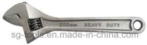Comfortable Adjustable Wrench Galvanized and Chrome Plated Spanner
