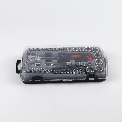 Unfolded Hand Tool Adjustable Ratchet Socket Set Wrench
