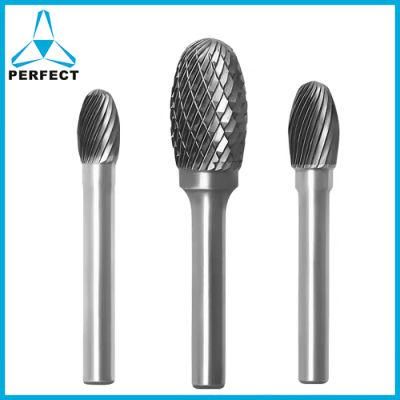 Double Single Cut Oval Shape Tungsten Carbide Rotary File