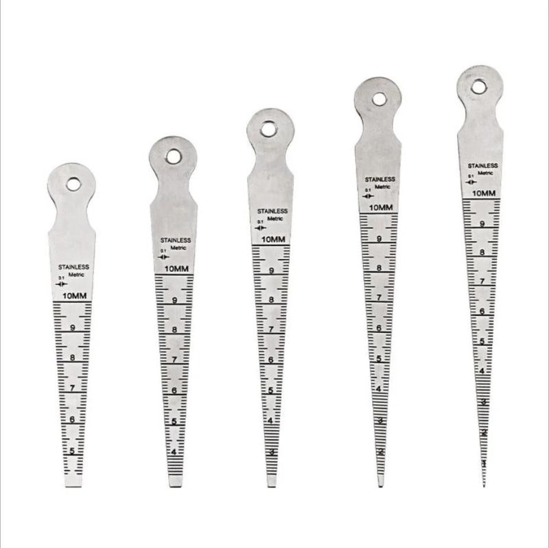 1-10mm Stainless Steel Triangle Wedge Taper Bore Feeler Gauge