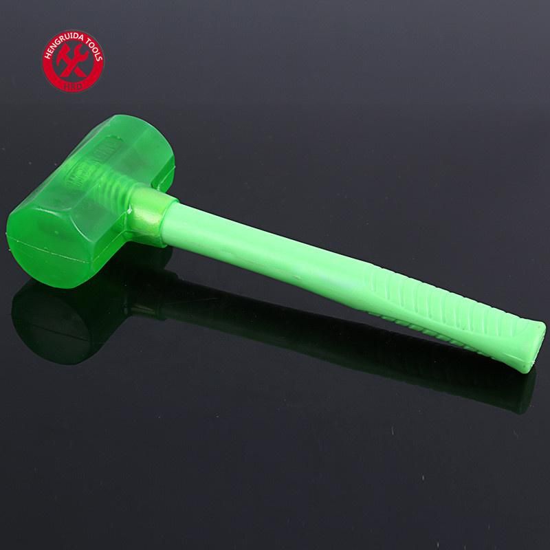 Rubber Hammer with Fiberglass Handle Plastic Handle