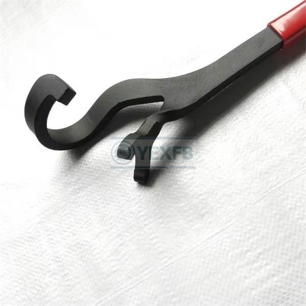 40 Cr-V Steel Rubber Handle Valve Wheel Spanner/Wrench 555 mm