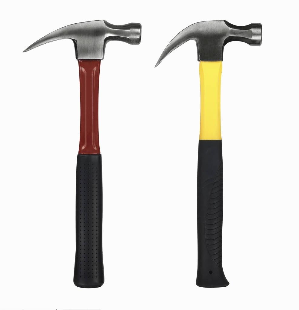 Hand Tool Claw Hammer with Rubber Handle