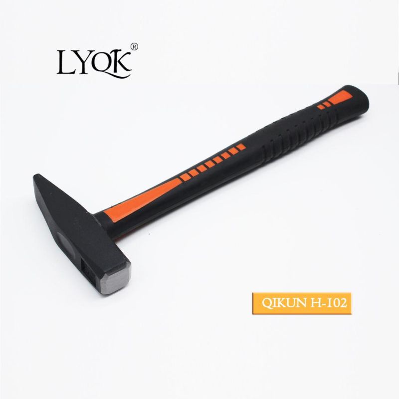 H-101 Construction Hardware Hand Tools Plastic Coated Hardwood Handle German Type Machinist Hammer