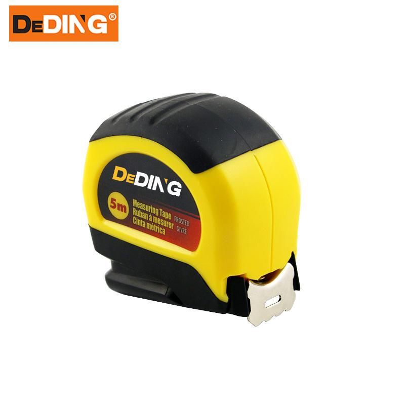 Hand Tools Rubber Coat Case Accurate Tape Measure Carbon Steel Blade TPR Measuring Tape