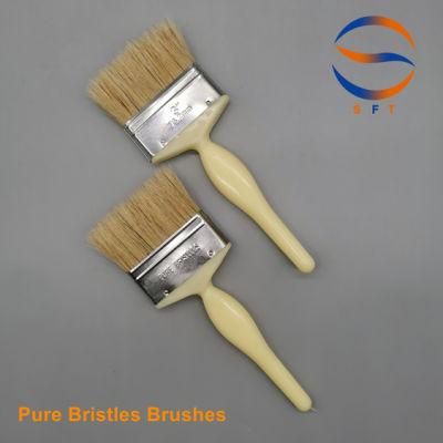 OEM Solvent Resistant Pure White Bristle FRP Laminating Paint Brushes