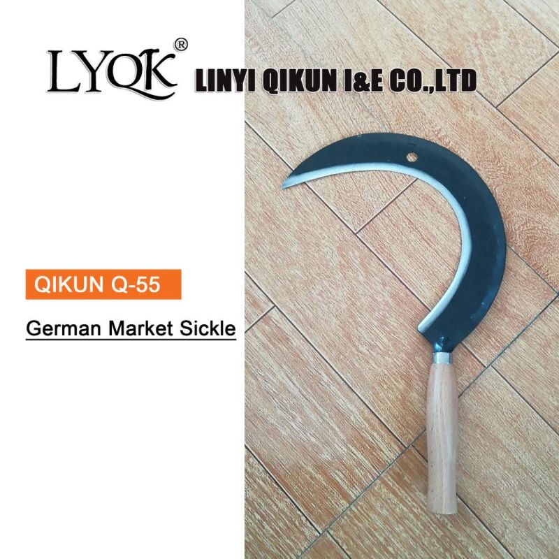 Q-51 Wooden Handle Bowed Sickle