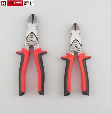 6&quot;, 7&quot;, 8&quot;Double Joint Wire Pliers, Made of Cr-V, Polish, TPR Handles, Compound Labor-Saving Pliers, Compound Long Nose Pliers, Compound Diagonal Cutting