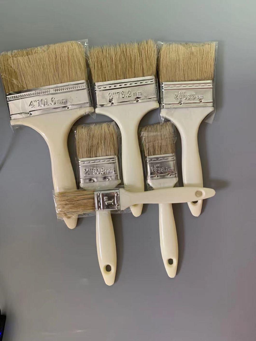 FRP Roller Brush Customized White Plastic Handle 100% Bristle Brush for FRP Laminating