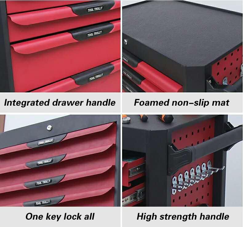 Storage Five Drawers Heavy Duty Tools Cabinet Trolly Tools Box Power Tools