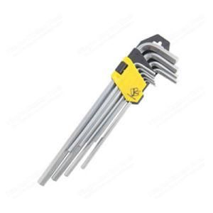9PCS Extra Long Hex Key Set Wrench for Chromed Hand Tools