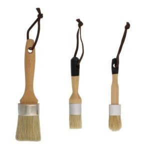 Round Pure Bristle Chalk Paint Brush with Wood Handle