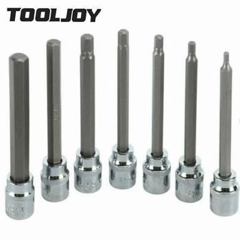 Professional CRV Steel 1/4 3/8 and 1/2 Inch Hex Bit Impact Nut Socket Bit