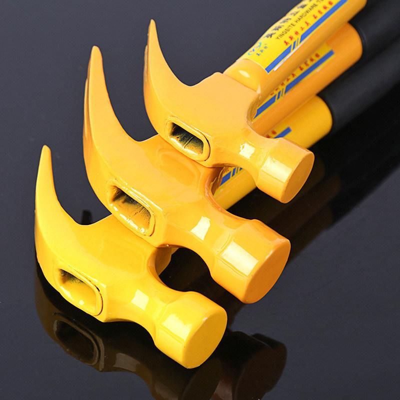 Claw Hammer Steel Tubular Handle Yellow Painted