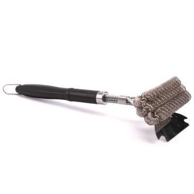 Best Kitchen BBQ Grill Deep Cleaning Stainless Steel Wire Brush with Detachable PP Handle