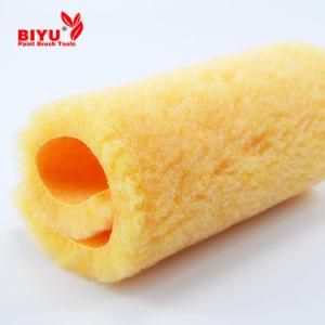 Pure Yellow Roller Brush, Polyester Flannel Can Be Customized for Industrial Use