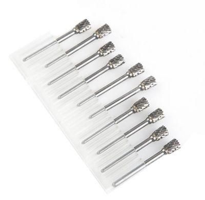 10PC Silver Weldingtungsten Carbide Rotary Burrs Set