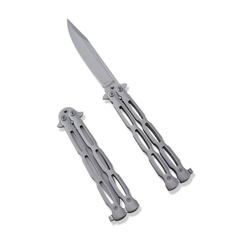 Survival Knife with Automatic Knife Blade and Saw