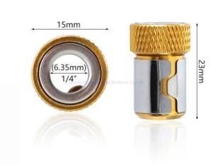 Magnetic Drill Bit Holder 1/4 Screwdriver Ring 6.35mm Metal Strong Magnetizer Screw