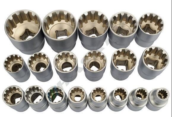 19PCS 1/2"Dr Teeth and Gear Socket Set (FY1719B-1)