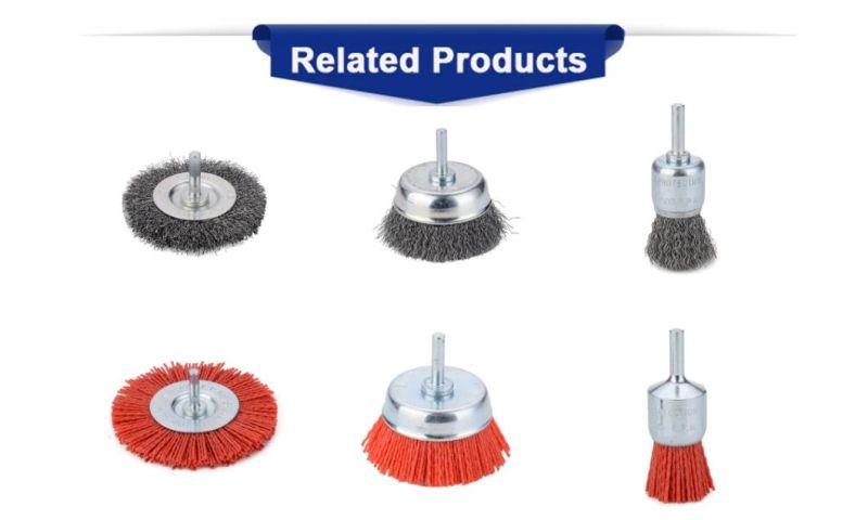 Professional Tools Flat Crimped Brush for Metal Polishing