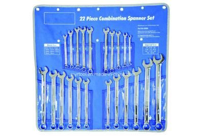 22 PCE Metric &amp; Imperial Combination Spanner Set