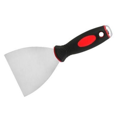 Top Quality 2inch Rubber Handle Stainless Steel Mirror Polishing Blade Sharp Edge Scraper Putty Knife