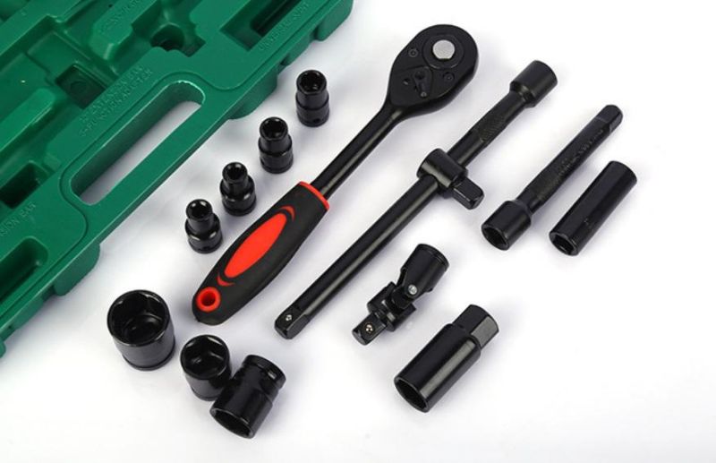 32PCS Adjustable Ratchet Socket Set Ratchet Wrench Screwdriver Set