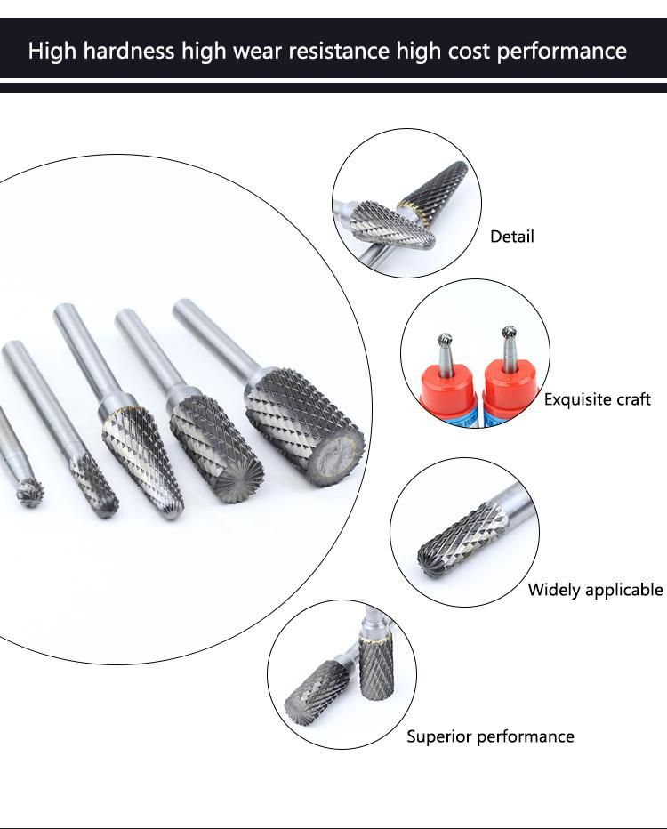 Tungsten Rotary Files Precision Solid Tungsten Carbide Porting Tools Lx1633m06