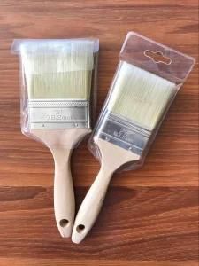White Bristle Mixed Filaments Paint Brush with Wooden Handle