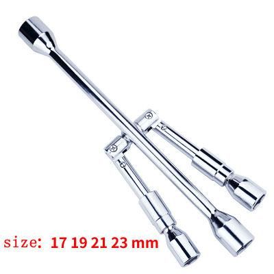 14&prime;&prime; Universal Folding Lug Wrench 4-Way Cross Wrench