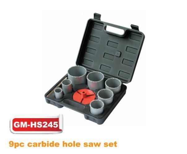 9/10PCS Tungsten Carbide Coated Hole Saw Set (GM-HS246)