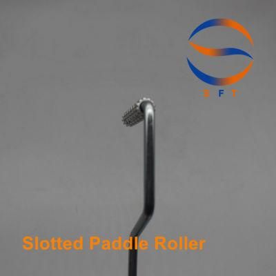12mm Customized Aluminium Slotted Paddle Rollers FRP Tools for Laminating