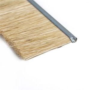 Manufacturer Customized Stainless Steel Base Sisal Horse Hair Cleaning Dust Strip Brush