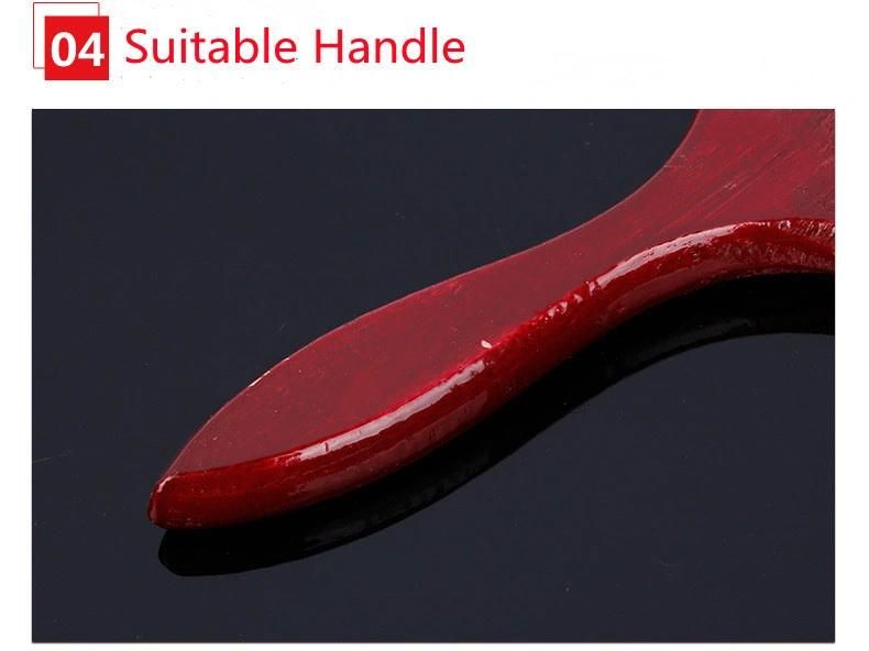 Multi-Size Red Handle Bristle Paint Brush
