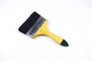 Polyester Brush Wire with Black Tail and Yellow Wooden Handle Paint Brush
