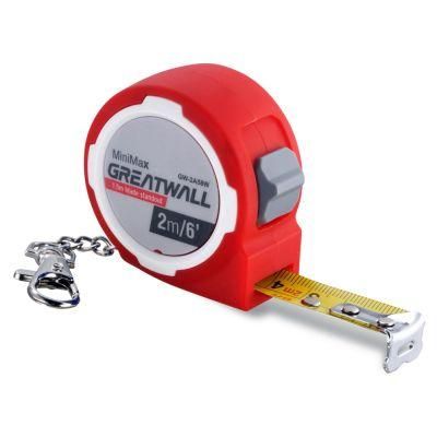 2m Promotional Gift Tape Measure with Keychain Mini Measuring Tape