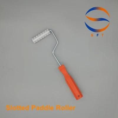 Customized Aluminium Slotted Paddle Roller FRP Tools for Laminating