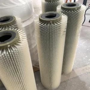 2021 High Quality Industrial White Nylon Bristle Cleaning Roller Brush