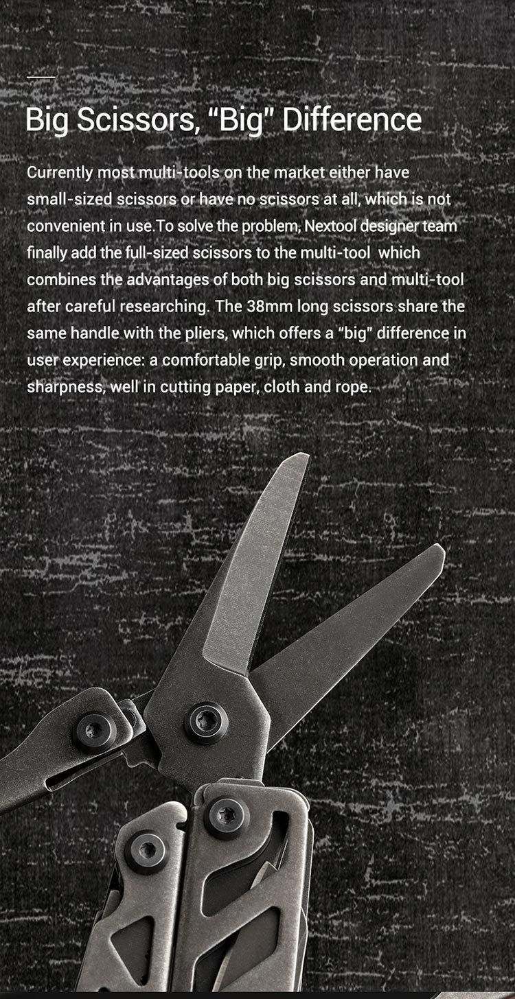 Nextool Flagship Pro Pliers Stonewashed Multitool for Outdoor Camping Tool