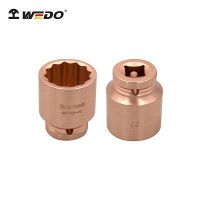Wedo Best Selling DIN Standard Beryllium Copper Electric Pneumatic 1/2&quot; Impact Socket