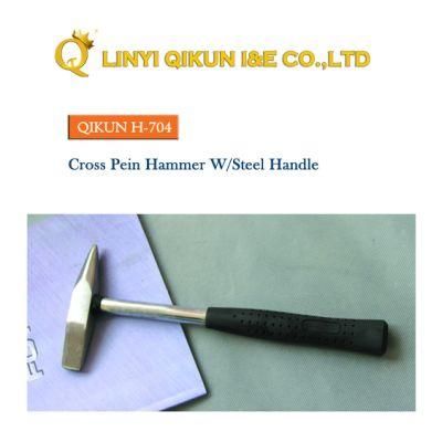H-704 Construction Hardware Hand Tools Cross Pein Hammer with Steel Handle