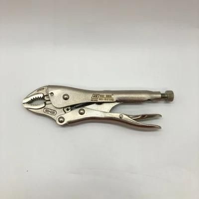 Factory HS-51150 High Quality Repair Tools Squeeze Action Adjustable Curved Jaws Toggle Pliers Vise Grip Locking Pliers for Welding Haoshou