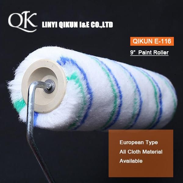 E-116 Hardware Decorate Paint Hand Tools Acrylic Polyester Mixed Blue Green Double Strips 9" Paint Roller