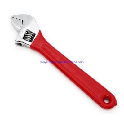 Carbon Steel Adjustable Wrench with Plastic Handle 6inch