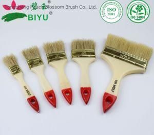 Factroy Wholesale Hot Sale Cheap High Quality Bristle Paintbrush with Red Tail and Wood Handle Printed with 688wolf Logo