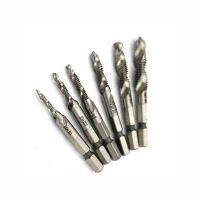 6PCS Drill Tap Combination Bit Set with 1/4&quot; Hex Shank